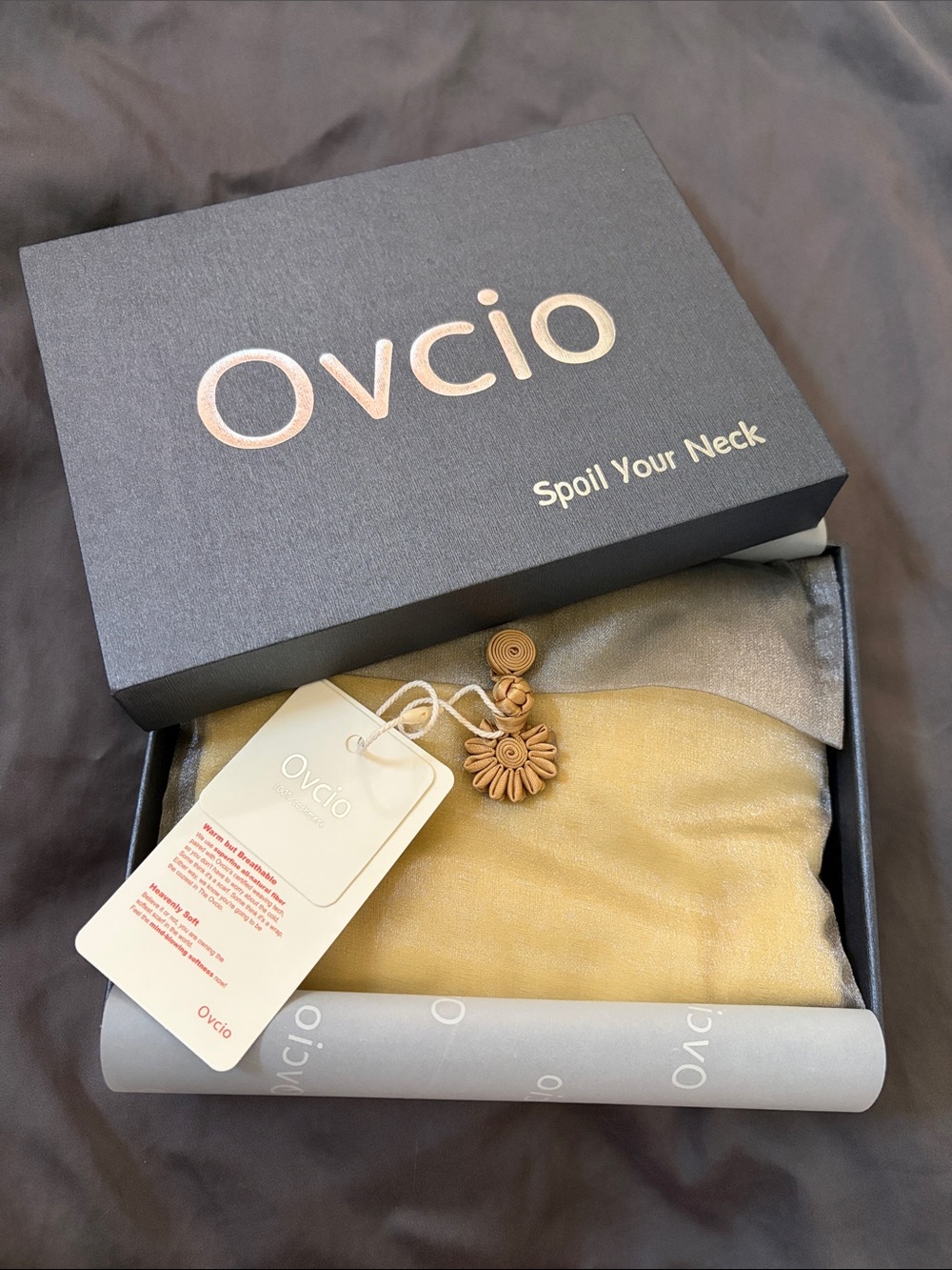 Ovcio // Featherlight Daffodil Cashmere Scarf - Picture 3 of 4